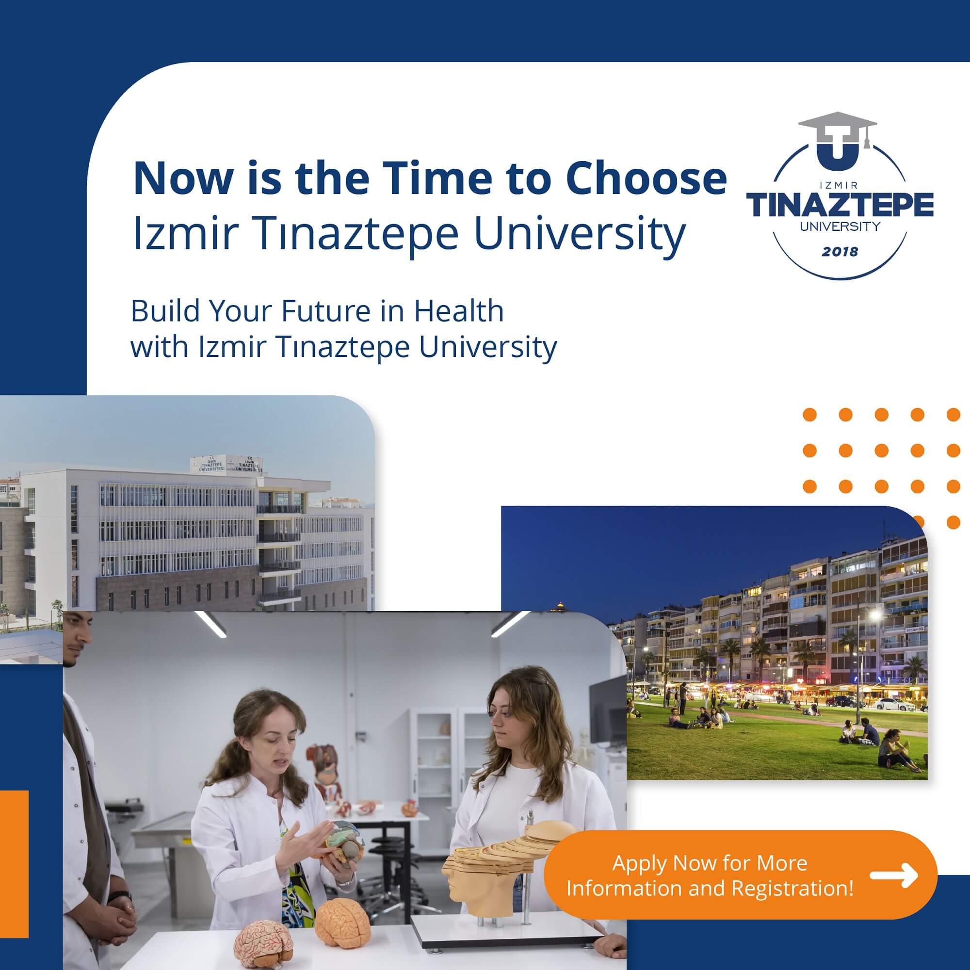 Now is the Time to Choose-Izmir Tınaztepe University<br>Build Your Future in Health with Izmir Tınaztepe University Apply Now for More information and Registration.