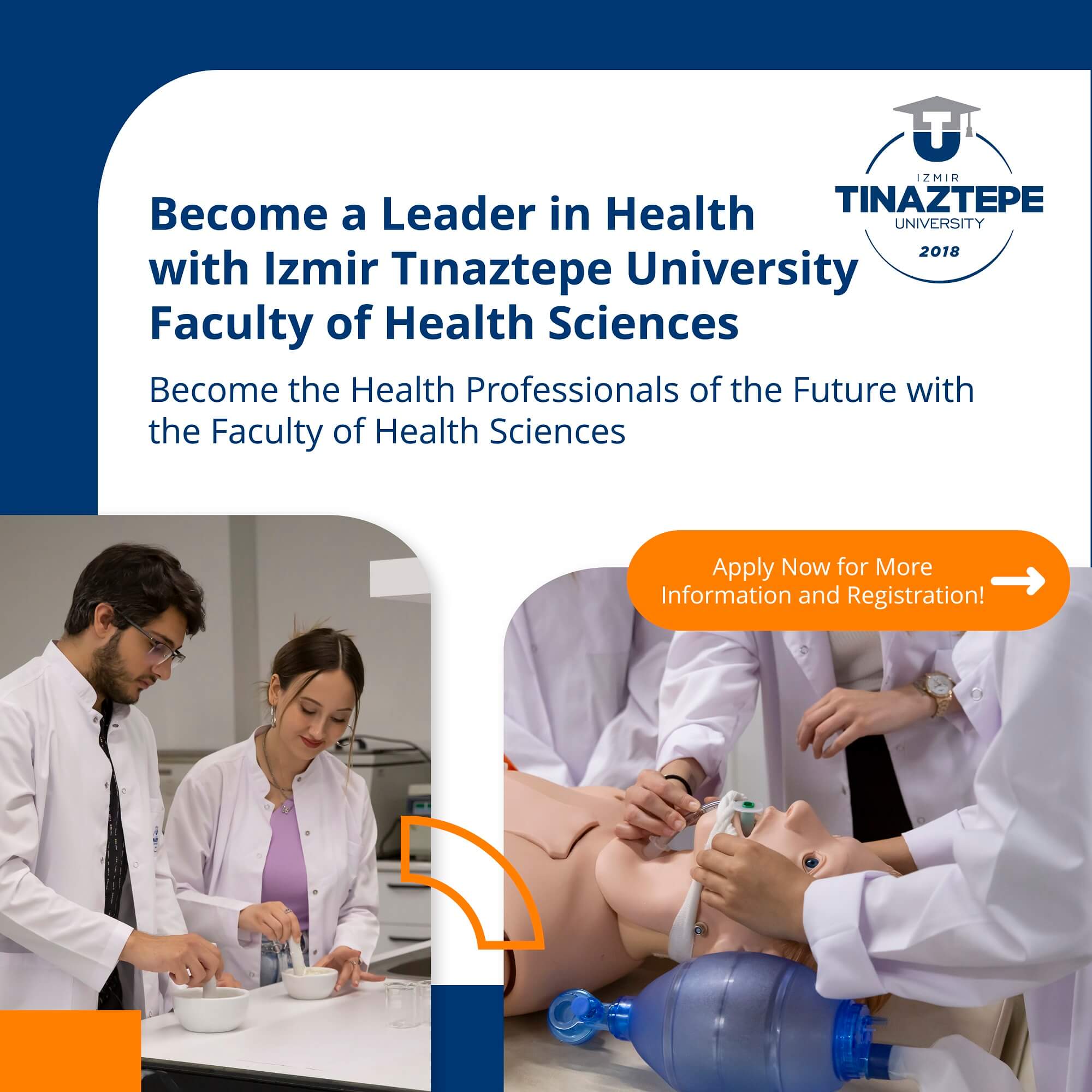 Become a Leader in Health with Izmir Tınaztepe University Faculty of Health Sciences<br>Become the Health Professionals of the Future with the Faculty of Health Sciences Apply Now for More information and Registration.