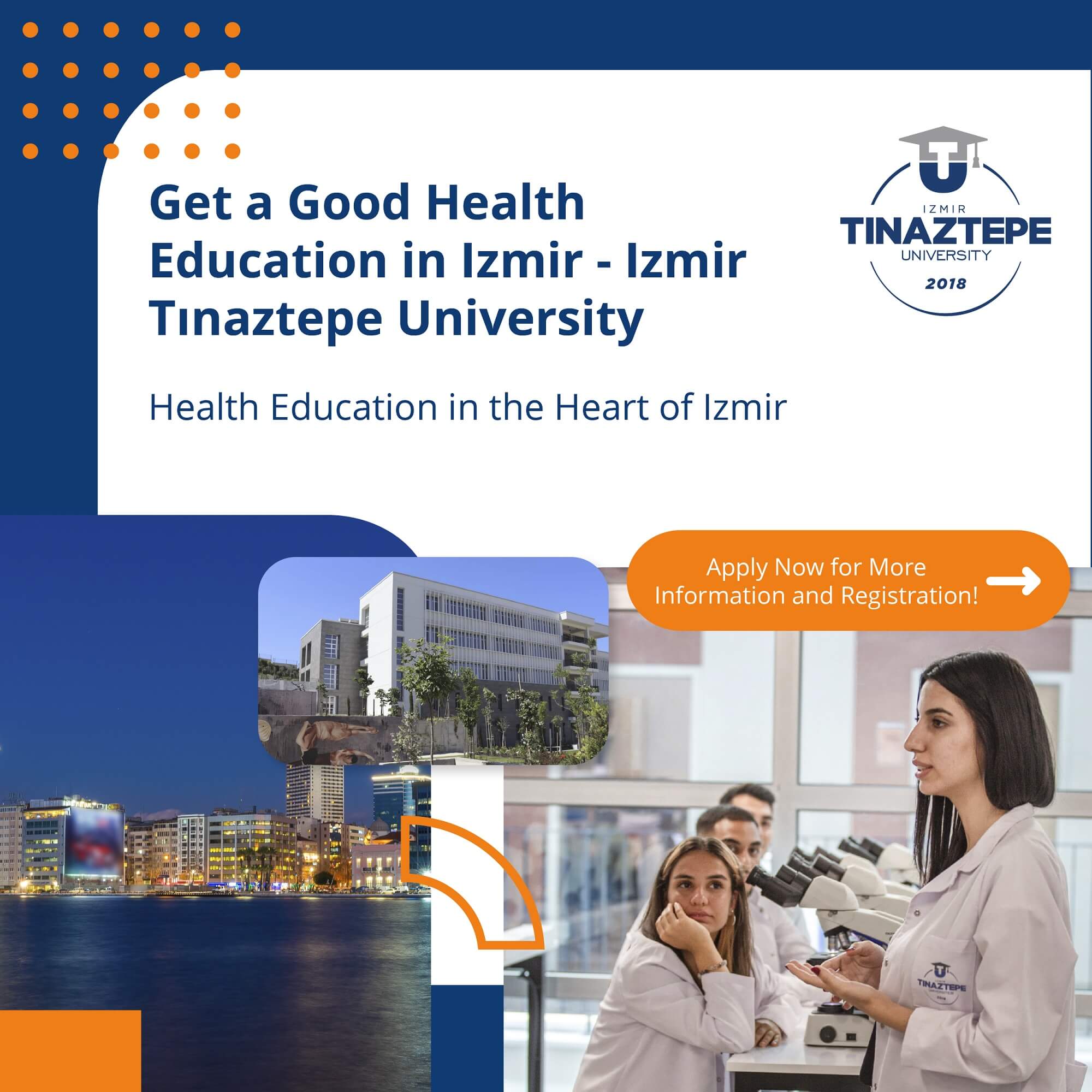 Get a Good Health Education in Izmir - Izmir Tınaztepe University<br>Health Education in the Heart of Izmir Apply Now for More information and Registration.